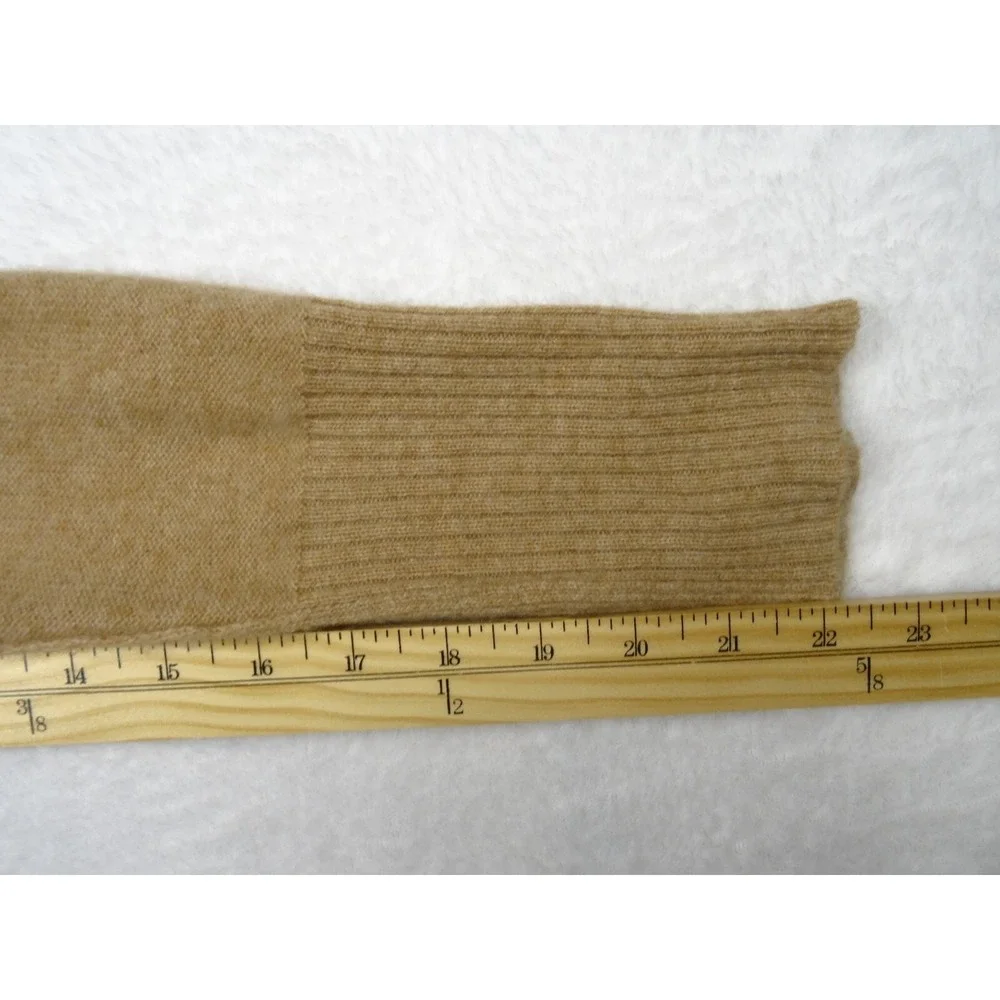 Free People Sweater Womens Size Medium Brown‎ Pullover 100% Cashmere Long Sleeve